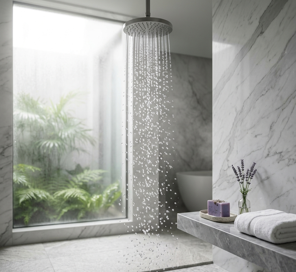 別在浴室吸毒!深度解析自來水「餘氯」在高溫下的化學變身,守護呼吸道與肌膚的除氯全攻略